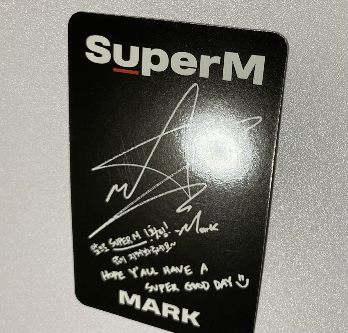 SuperM マーク 1st Mini Album SuperM アメリカ盤 US盤 トレカ MARK Photocard NCT127 NCT DREAM_画像6