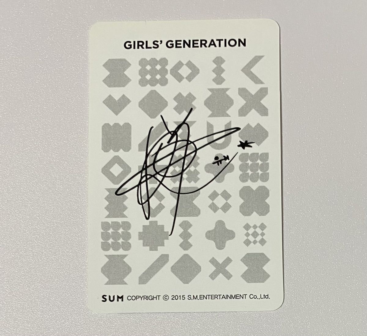 少女時代 ユリ SUM トレカ Girls' Generation YURI Photocard_画像2