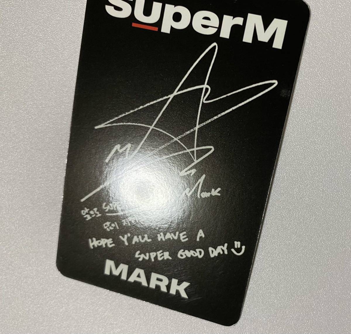 SuperM マーク 1st Mini Album SuperM アメリカ盤 US盤 トレカ MARK Photocard NCT127 NCT DREAM_画像7