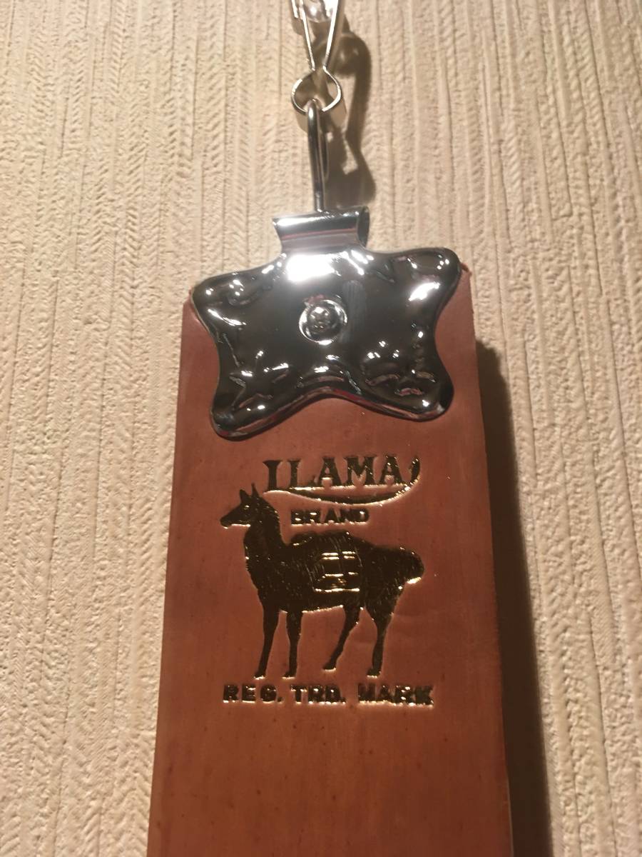 カノヤマ　コードバン　レザーストラップ　LLAMA 新品　未使用　叶山製作所　KANAYAMA Razor Strop 馬革　日本 剃刀　天然 砥石 _画像3