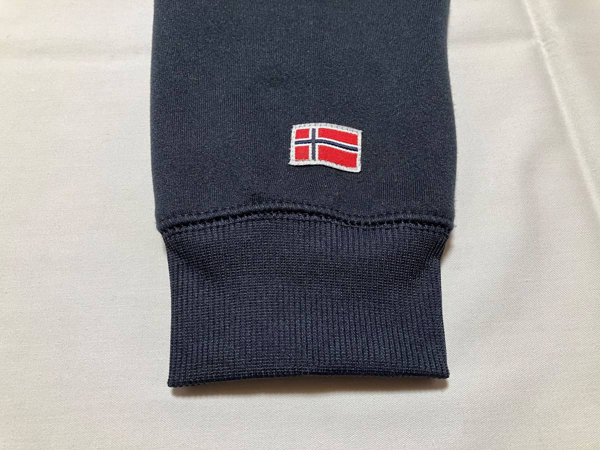GEOGRAPHICAL NORWAY ジオグラフィカル ノルウェー パーカー ネイビー ワッペン/刺繍入り 中古品 EUR/M CAN/M US/M UK/38 _※右袖口に国旗