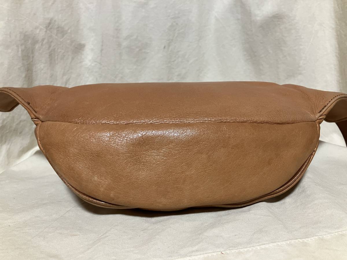 IBIZAibi The кожаный / кожа поясная сумка / сумка оттенок коричневого б/у товар 