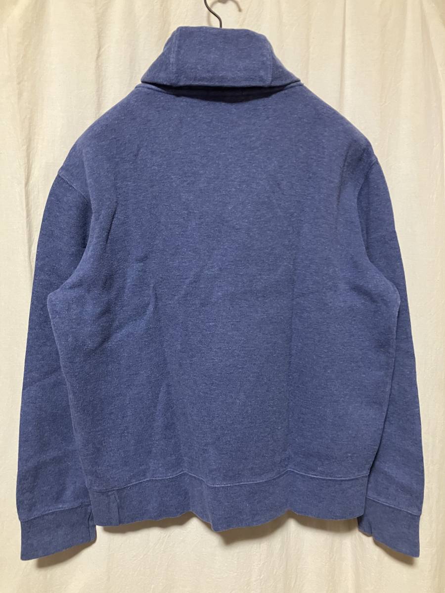 POLO RALPH LAUREN Polo Ralph Lauren ... collar / shawl color sweatshirt blue gray series / red L secondhand goods 