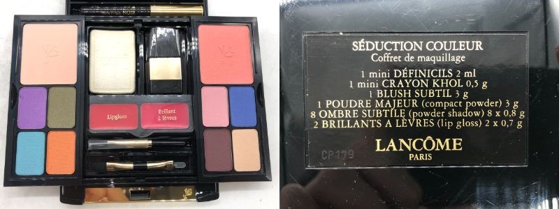 1202-023SM0001　化粧品 CHANEL ChristianDior LANCOME 資生堂 マキアージュ 他 パレット アイシャドウ チーク パウダー まとめ ブラシ付き_画像10