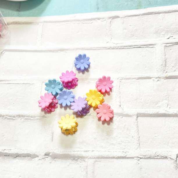 10 piece set daisy flower pastel Mini hair clip baby child Korea * anonymity 