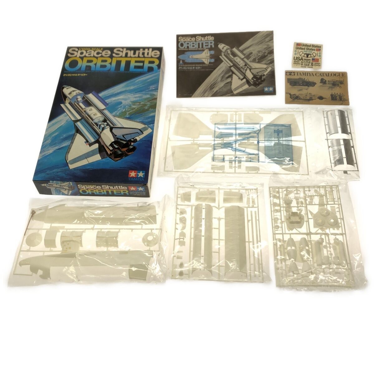 [ plastic model 2 point summarize ] Tamiya Space Shuttle o-bita- air fixing parts Apollo Saturn V Space Shuttle Rocket space ship present condition F864