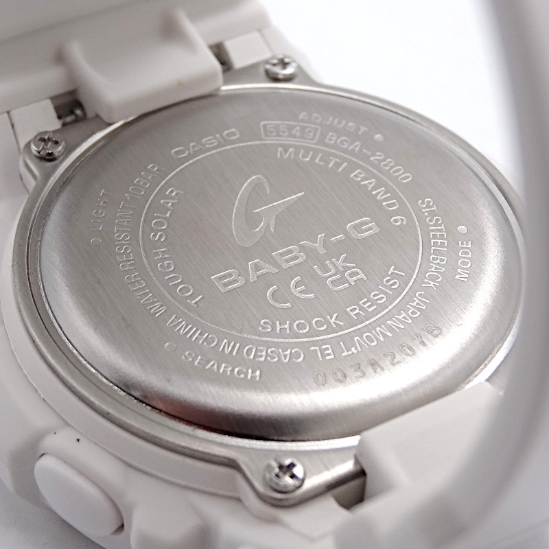 6723 CASIO [カシオ] 腕時計 BABY-G ベビージー 電波ソーラー レディース ホワイト BGA-2800-7AJF_画像4
