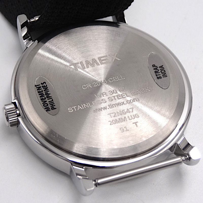 6719 TIMEX [タイメックス] 腕時計 ウィークエンダー セントラルパーク アナログ クォーツ ブラック×ブラック T2N647 【正規輸入品】_画像4