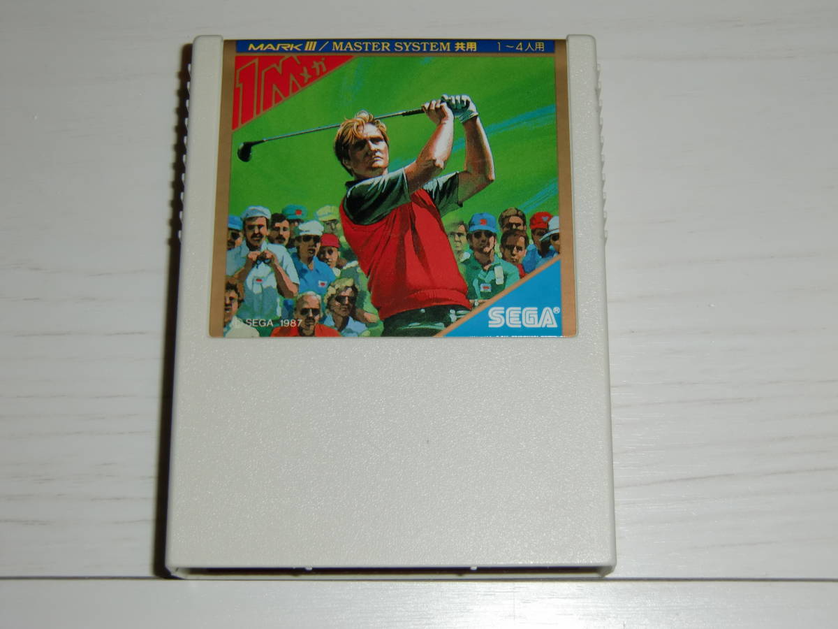 [ Mark Ⅲ/ Master System version ] master z Golf (Masters Golf) cassette only Sega made MARKⅢ/MASTER SYSTEM common use * attention * soft only small defect have 
