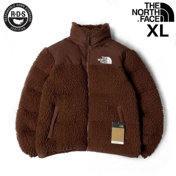 1円～!売切!【正規新品】THE NORTH FACE◆SHERPA NUPTSE JACKET ボア ダウンジャケット シェルパ ヌプシ US限定 モコモコ(XL)茶 190122-175_画像2