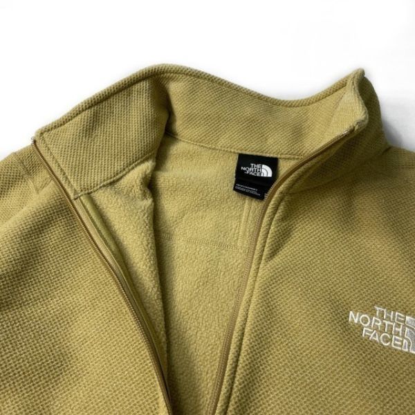 1円～!売切!【正規新品】THE NORTH FACE◆TEXTURED CAP ROCK 1/4 ZIP PULLOVER フリース 厚手ニット US限定 キャンプ(S)ベージュ 181024-25_画像6