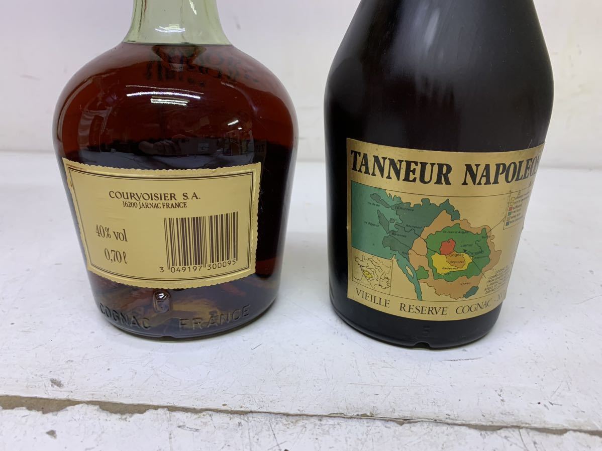 岩 ● 未開栓 古酒 TANNEUR NAPOLEON COGNAC XO ターナー /COURVOISIER クルボアジェ NAPOLEON ナポレオン 2本セット まとめて _画像5