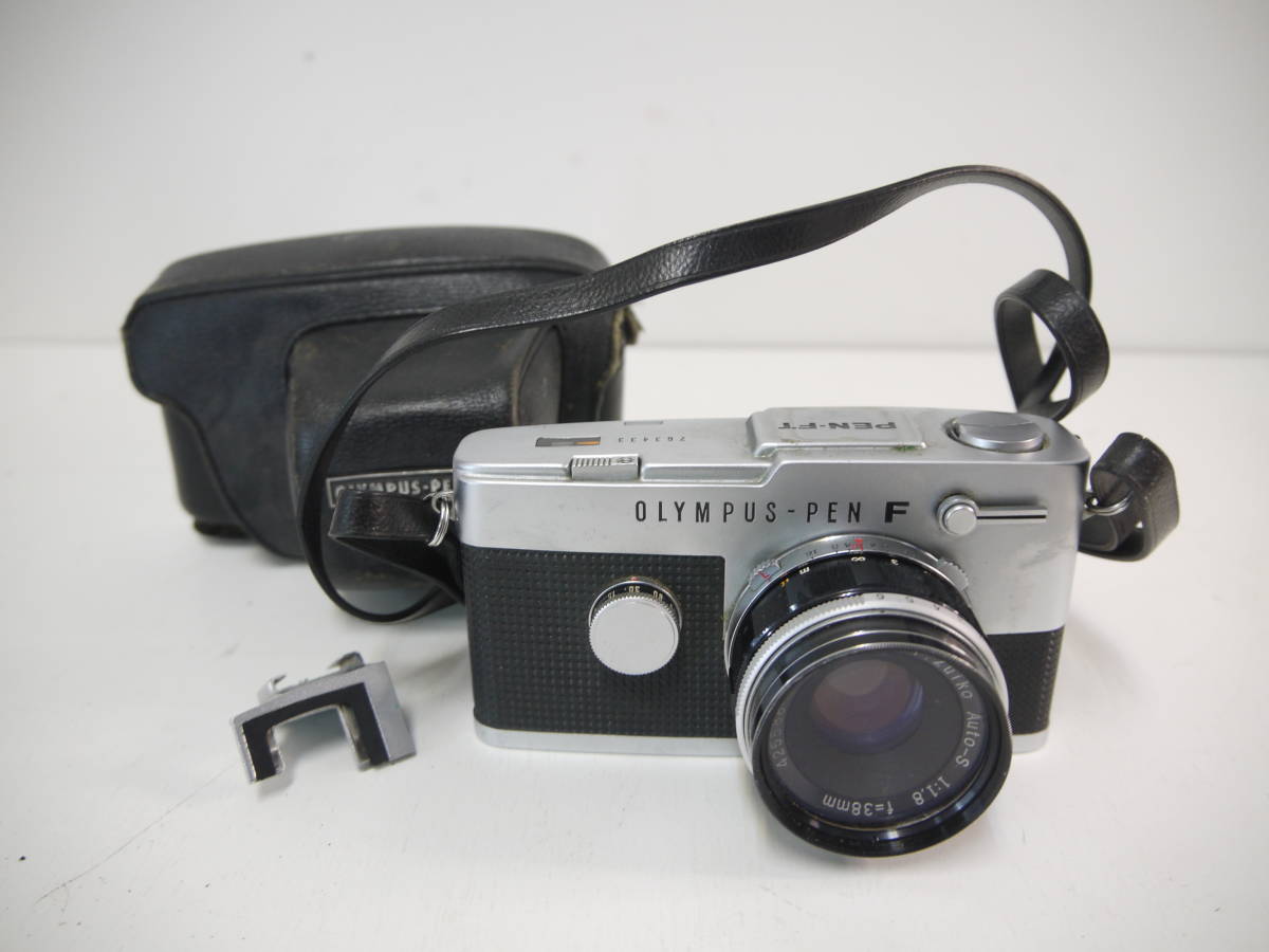 560 OLYMPUS PEN F PEN-FT F.Zuiko Auto-S 1:1.8 f=38mm オリンパス ペンF ハーフカメラ フィルムカメラ ペンFT_画像1