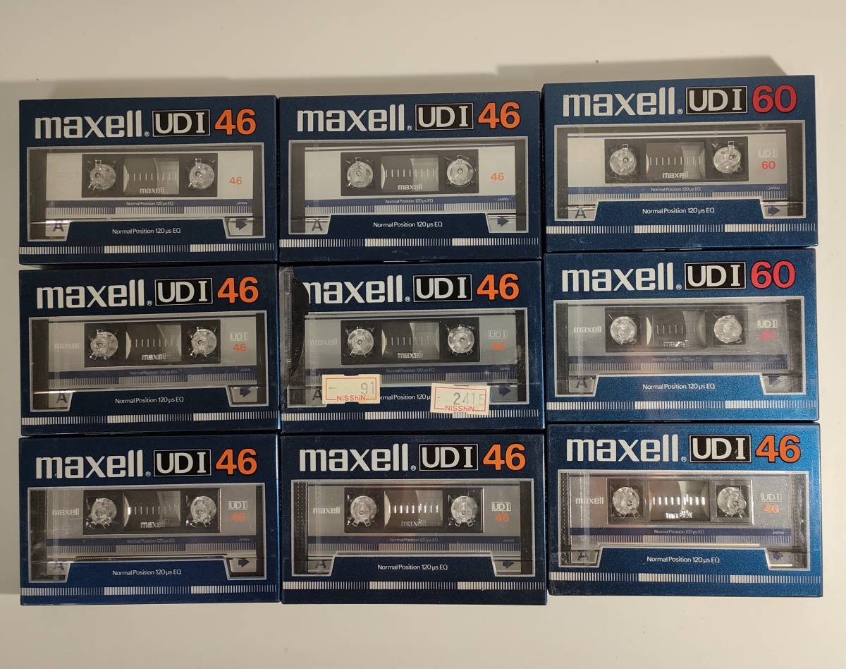 販促キング SE91【未使用未開封 9本】 maxell カセットテープ UDI 60