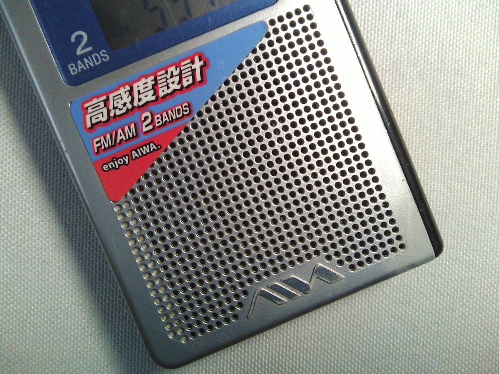  Sony AIWA FM/AM pocket radio CR-ES230M * operation goods! with defect 