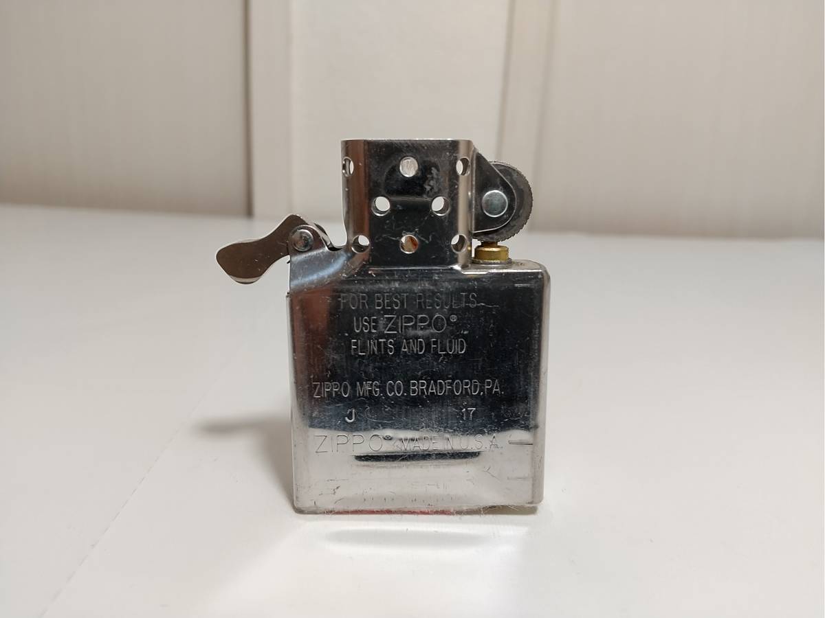 1円開始！スターリングシルバーZIPPO★STERLING SILVER サテーナ★2017年10月製造 ベロア箱、収納袋、保証書付 SV925_画像7