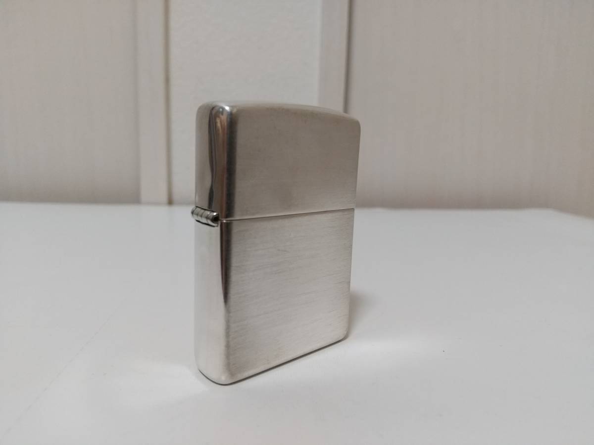 1円開始！スターリングシルバーZIPPO★STERLING SILVER サテーナ★2017年10月製造 ベロア箱、収納袋、保証書付 SV925_画像2