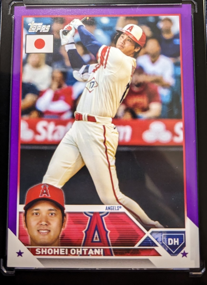 50枚限定 Shohei Ohtani 大谷翔平 2023 Topps Baseball Japan Edition Purple parallel Card 11/50_画像1