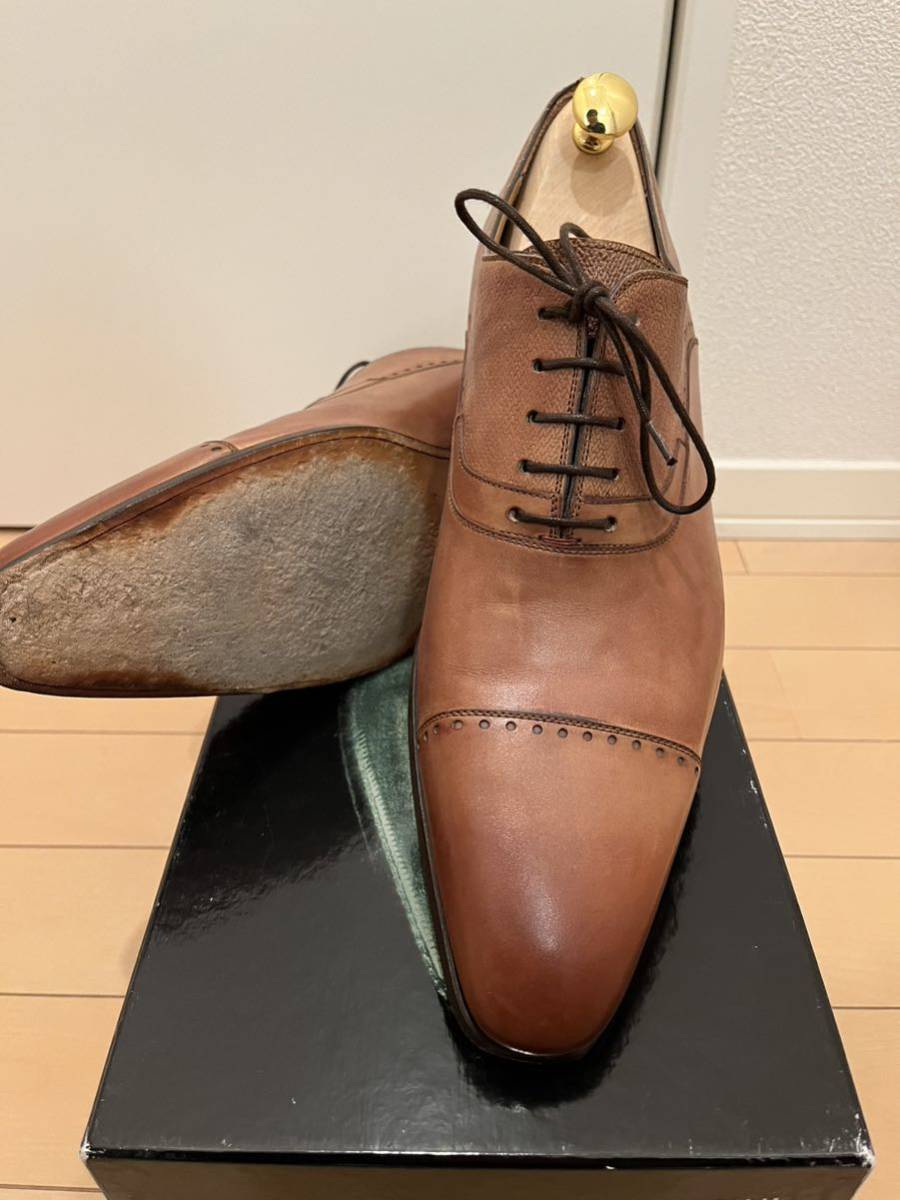 MAGNANNI（マグナーニ）　ストレートチップ　サイズ：43（8 1/2） コニャック_画像2