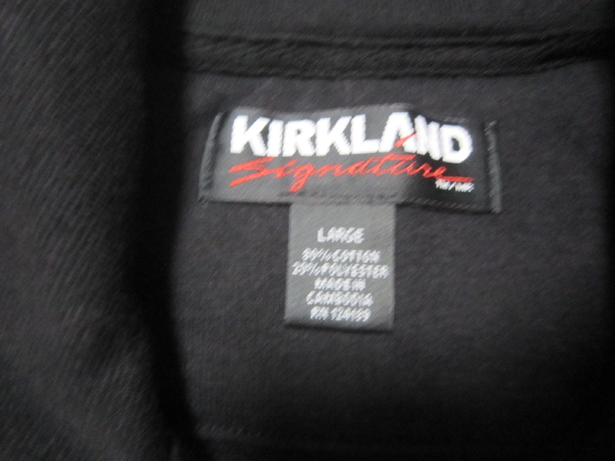 新品 未使用 KIRKLAND Signature カークランド メンズ フルジップ スウェットシャツ ZIP ブルゾン Lサイズ ブラック 940096 コストコ_画像5