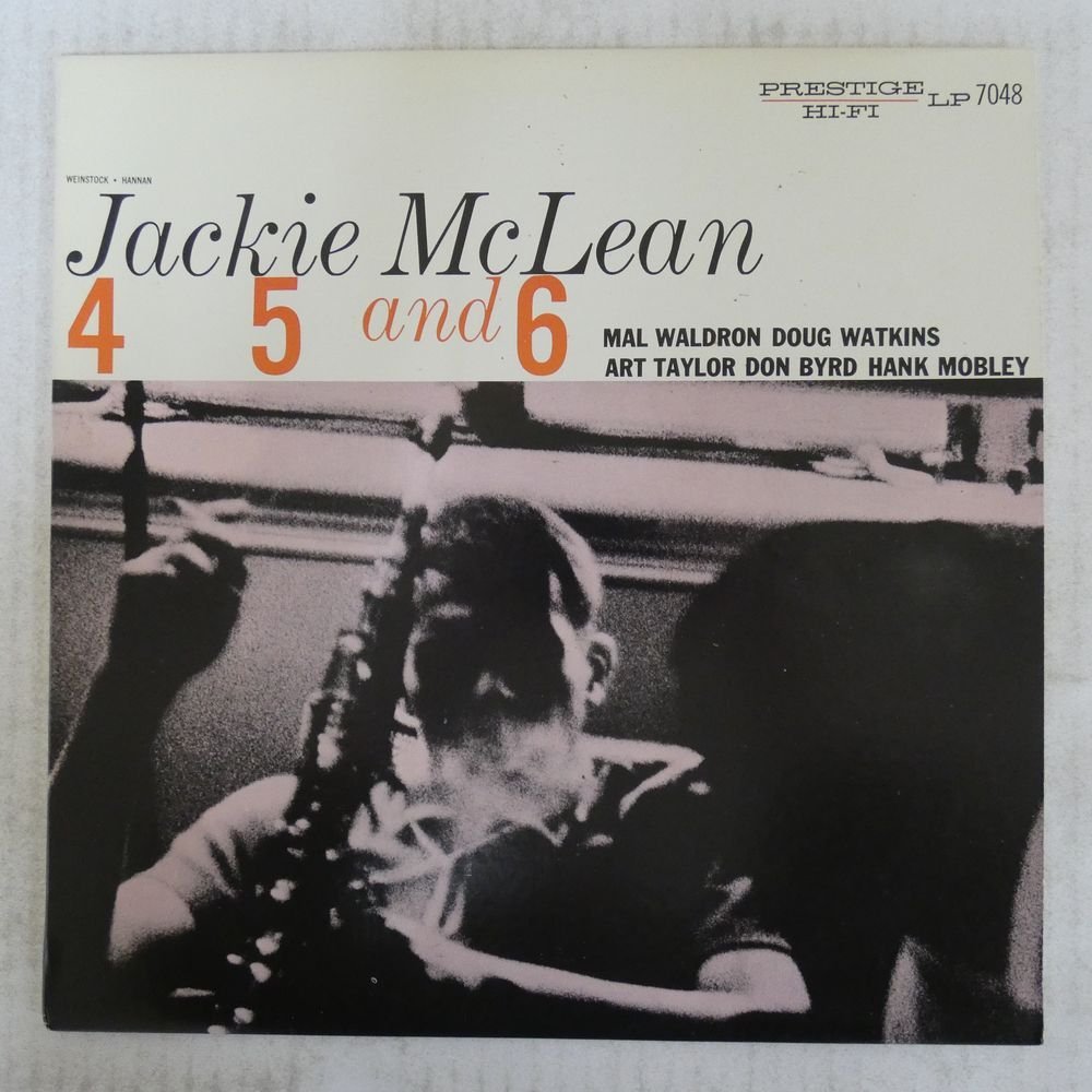 46053347;【US盤/OJC Prestige】Jackie McLean / 4, 5 And 6_画像1