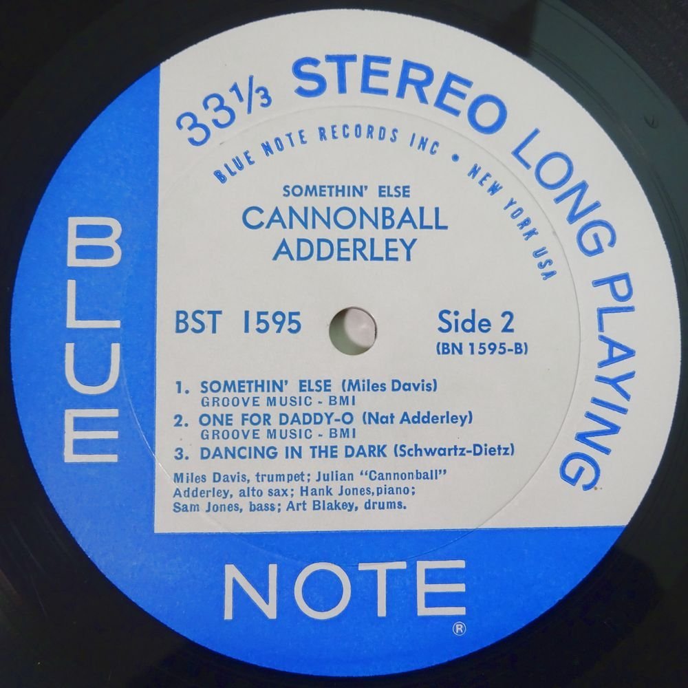 14027171;【US盤/BLUE NOTE/NewYorkラベル/RVG刻印/耳】Cannonball Adderley キャノンボール・アダレイ / Somethin' Else_画像5