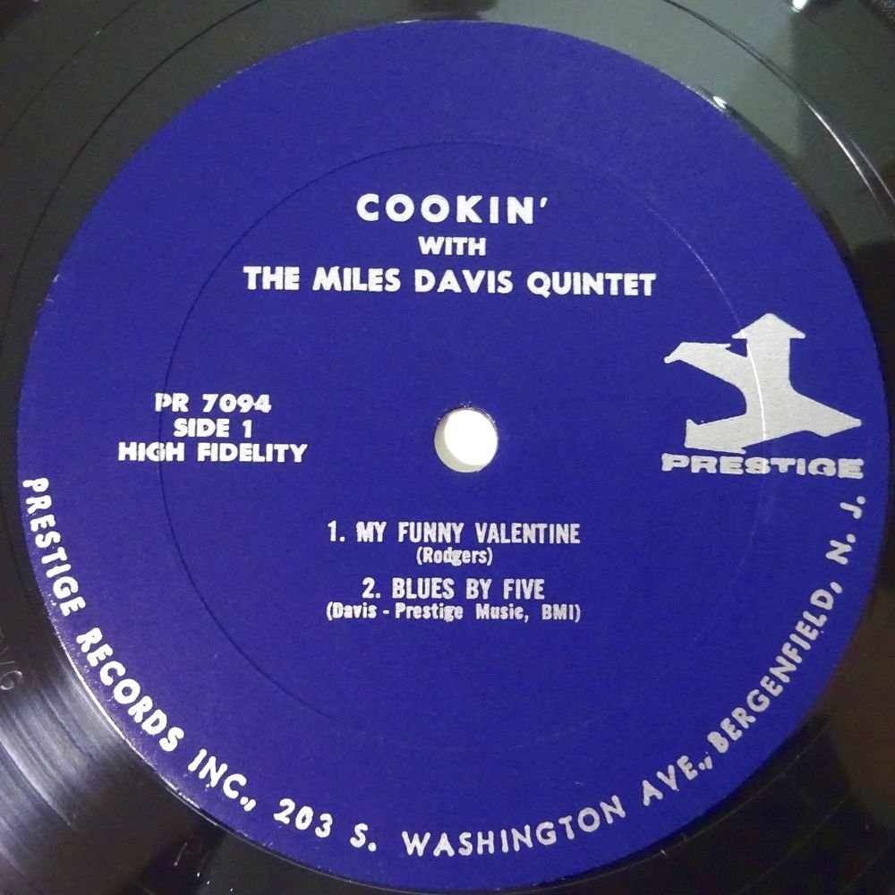 11176636;【US盤/Prestige/右紺ラベル/MONO/RVG刻印/シュリンク】The Miles Davis Quintet / Cookin' With The Miles Davis Quintet_画像3