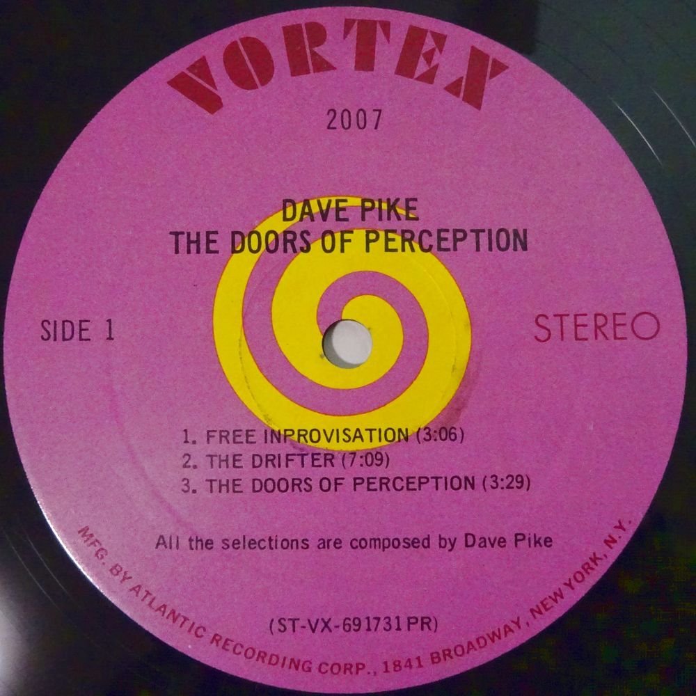 11176566;【USオリジナル/Vortex/コーティングジャケ/シュリンク】Dave Pike / Doors Of Perception_画像3