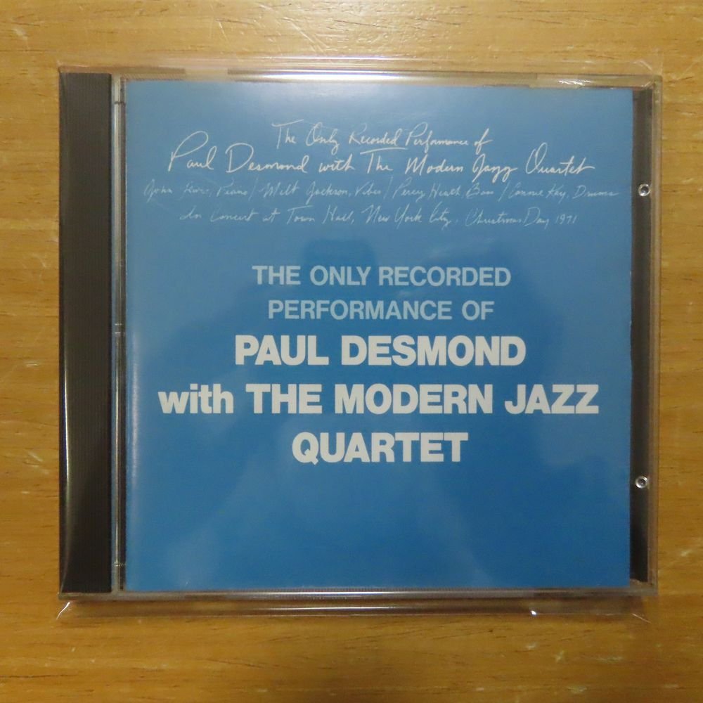 41082115;【CD】PAUL DESMOND WITH THE MODERN JAZZ QUARTET / Ｓ・Ｔ　EJD-3081_画像1