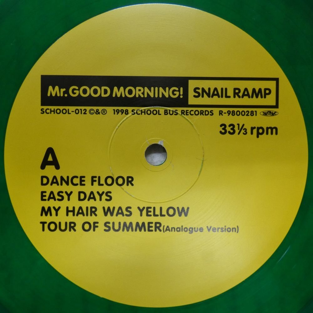 47044039;【US盤/Green Vinyl】Snail Ramp / Mr. Good Morning!_画像3
