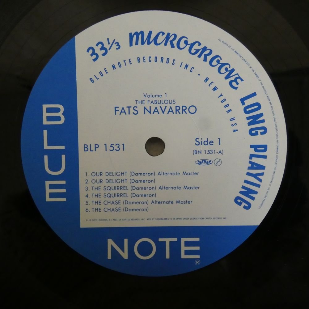 46055558;【国内盤/BLUE NOTE】Fats Navarro / The Fabulous Fats Navarro Volume 1_画像3