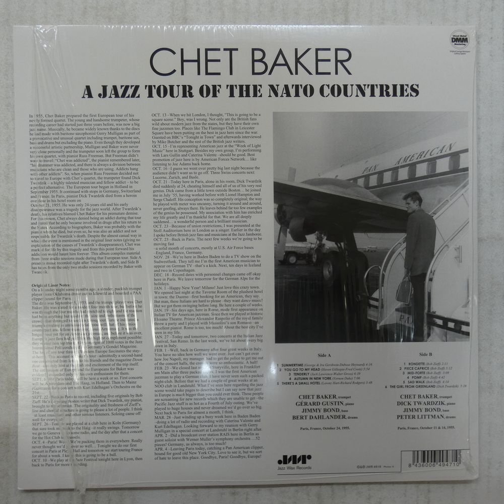 46055876;【Europe盤/高音質180g重量盤/DMM/シュリンク/美盤】Chet Baker / In Europe: A Jazz Tour Of The Nato Countries_画像2