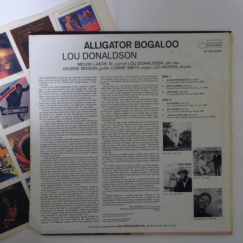 11177078;【US盤/Blue note/青黒Liberty/VAN GELDER刻印】Lou Donaldson / Alligator Bogaloo_画像2