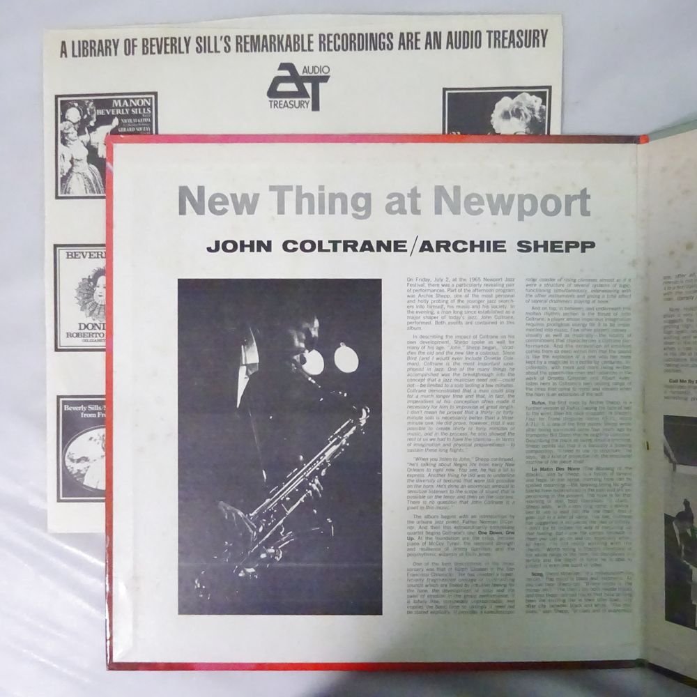 10018441;【US盤/赤黒ラベル/Vangelder刻印/コーティングジャケ/impulse】John Coltrane / Archie Shepp / New Thing At Newport_画像2