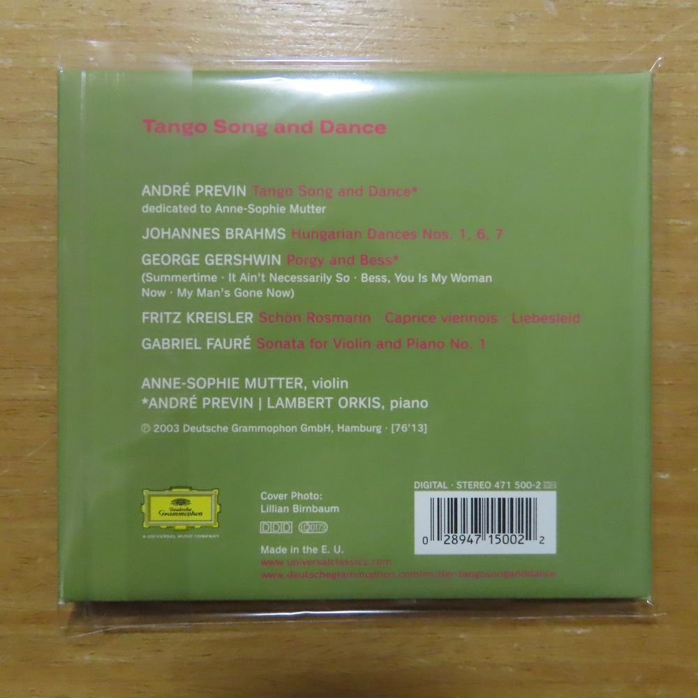 41082512;【CD/独盤】MUTTER, PREVIN, ORKIS / TANGO SONG AND DANCE_画像2