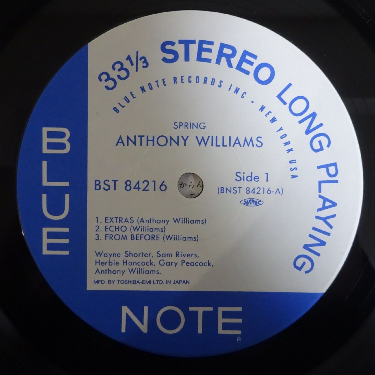 11175965;【ほぼ美盤/帯付き/Blue note】Anthony Williams / Spring_画像3