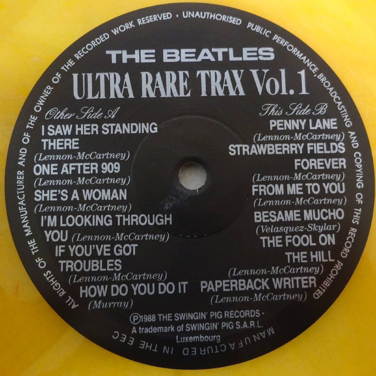 11176237;【BOOT/Swinginpigdisc/Orange Vinyl】The Beatles / Ultra Rare Trax Vol.1_画像3
