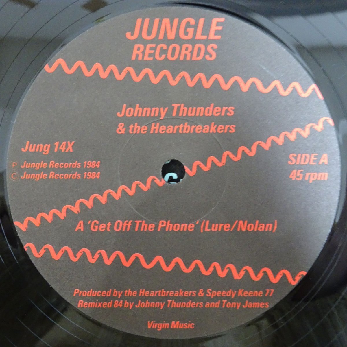 14026492;【UK盤/12inch/45RPM】Johnny Thunders & The Heartbreakers / Get Off The Phone_画像3