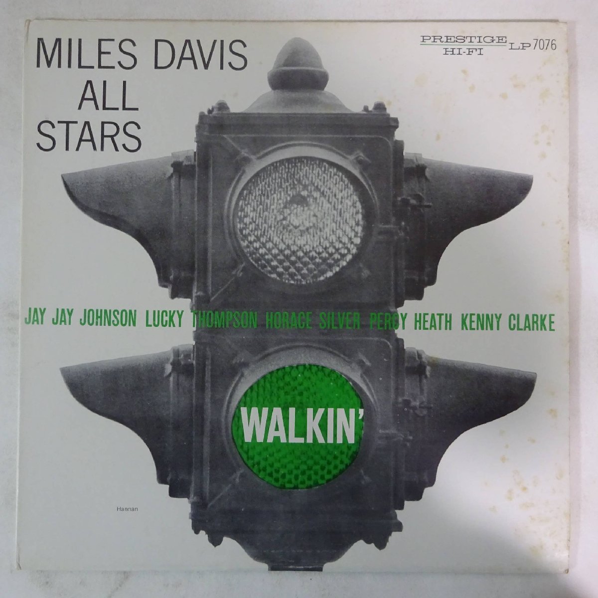 14026844;【US盤/PRESTIGE/右紺ラベル/MONO/手書RVG刻印】Miles Davis All Stars / Walkin'_画像1