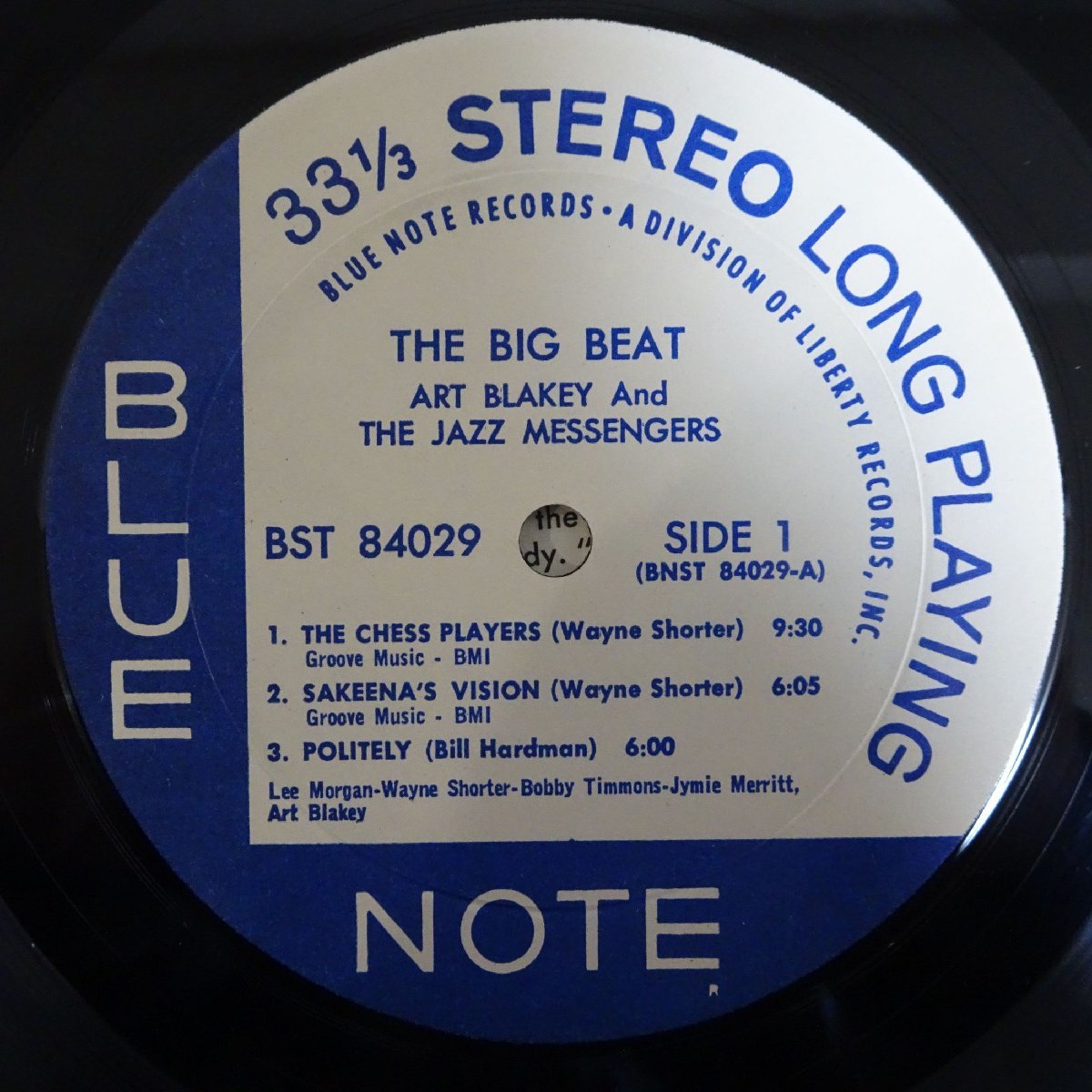 10018041;【US盤/シュリンク/Liberty/RVG刻印/Blue Note】Art Blakey & The Jazz Messengers / The Big Beat_画像3