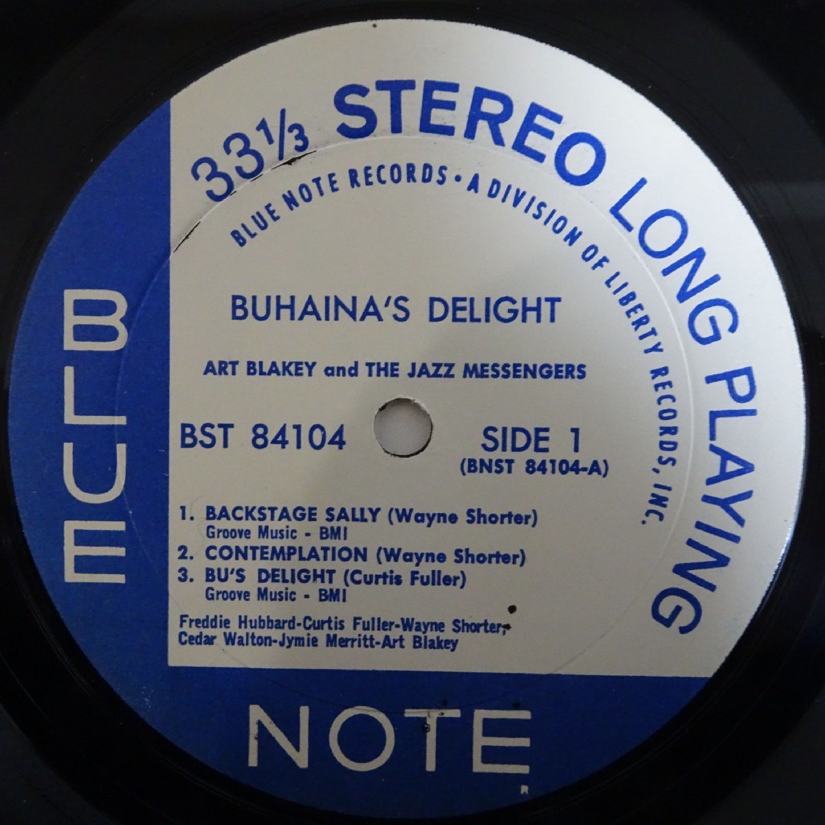 10018039;【US盤/シュリンク/Liberty/Vangelder刻印/Blue Note】Art Blakey & The Jazz Messengers / Buhaina's Delight_画像3
