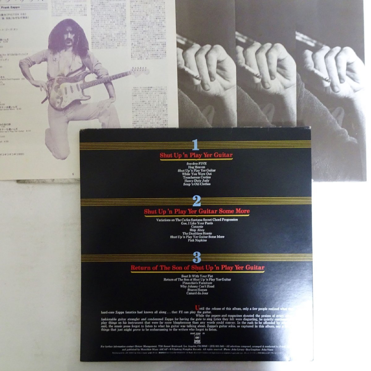 10018129;【JPN初期プレス/3LP】Frank Zappa / Shut Up 'n Play Yer Guitar_画像2
