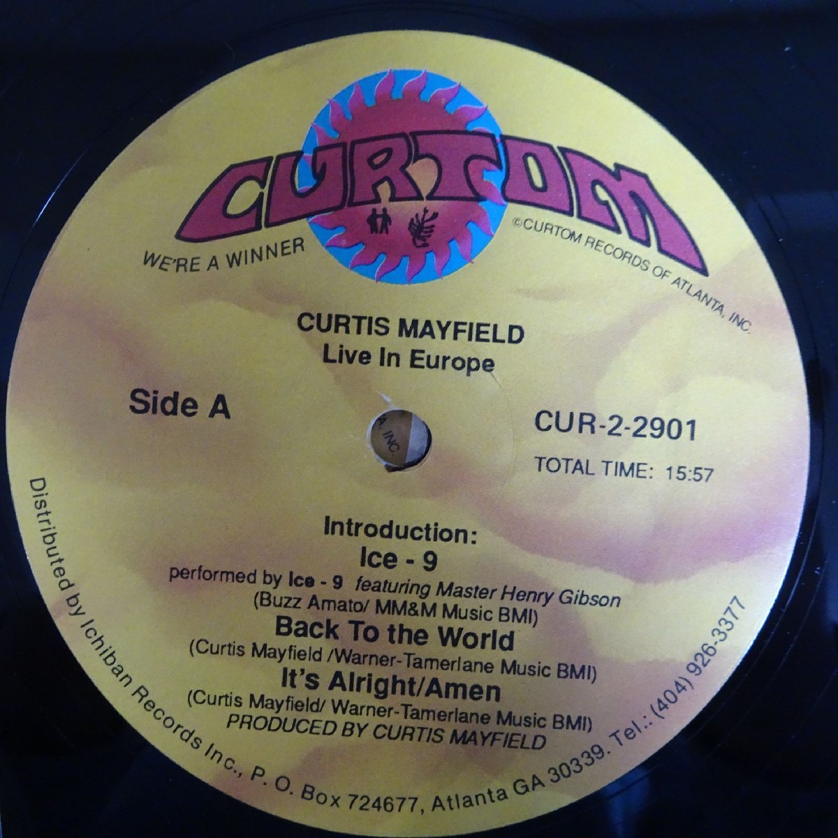 10018154;【US盤/シュリンク/2LP】Curtis Mayfield / Live In Europe_画像3