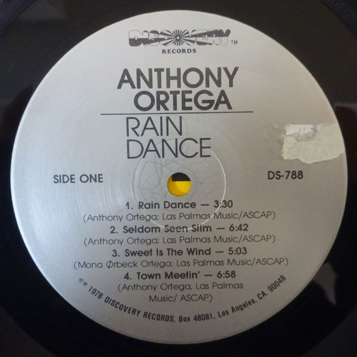 10018320;【US盤/Discovery】Anthony Ortega / Rain Dance_画像3