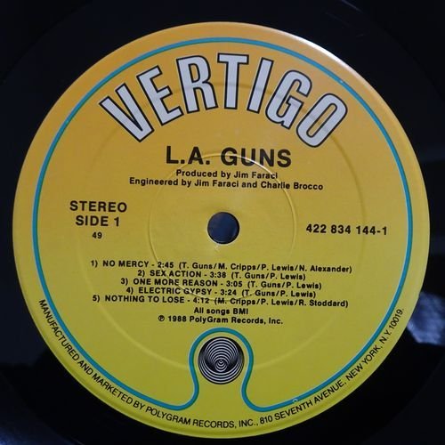 11177128;【ほぼ美盤/USオリジナル/ハイプステッカー】L.A. Guns / L.A. Guns_画像3