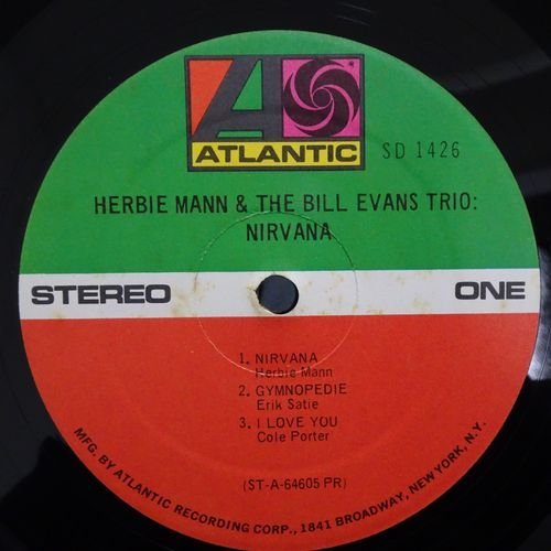 11177110;【US盤/Atlantic/コーティングジャケ】Herbie Mann & The Bill Evans Trio / Nirvana_画像3
