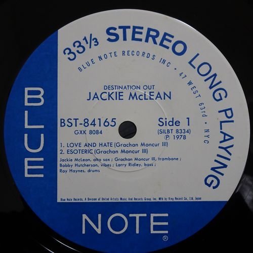 11177148;【ほぼ美盤/帯付き/Blue note】Jackie McLean / Destination... Out!_画像3