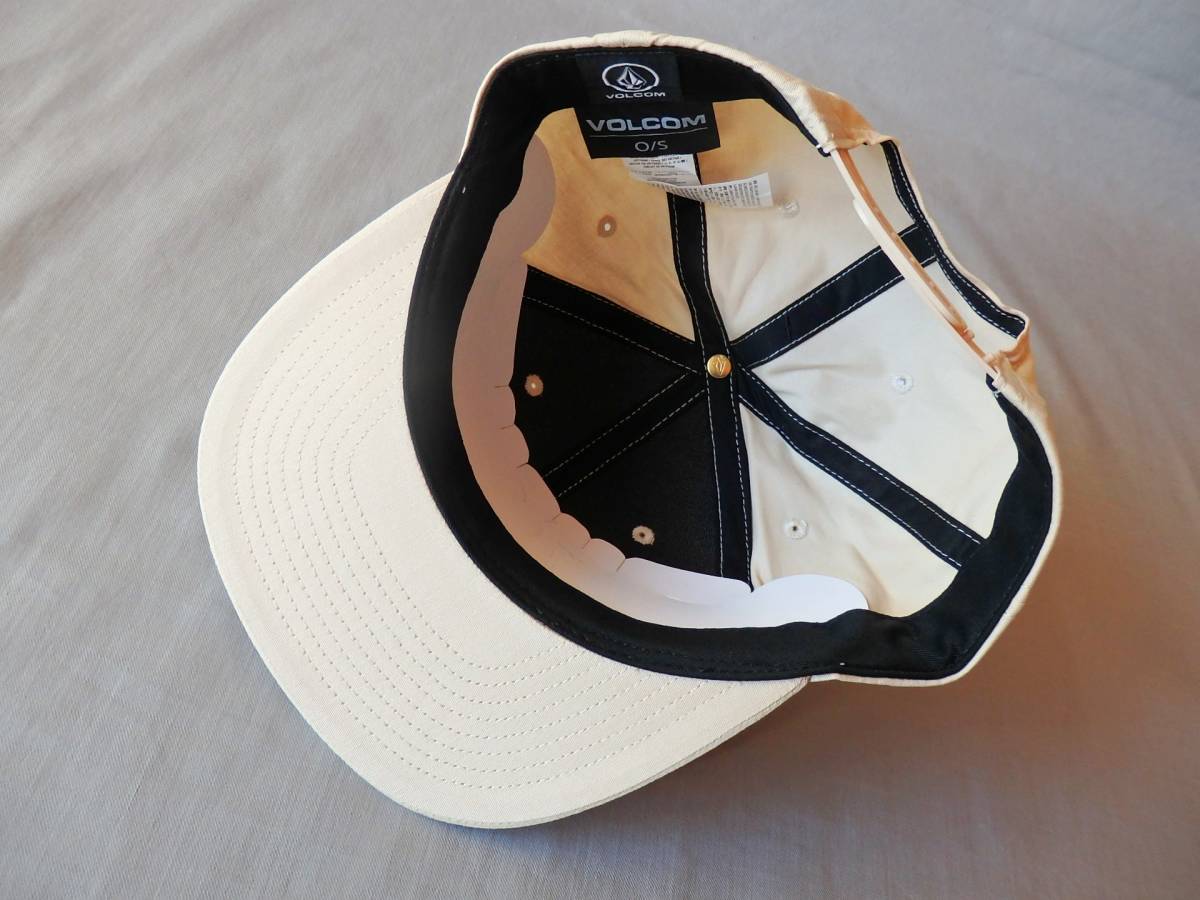 新品◆VOLCOM V SQUARE SNAPBACK HAT キャップ◆SAND◆サーフィン/スケートボード/スノーボード/BMX_画像6