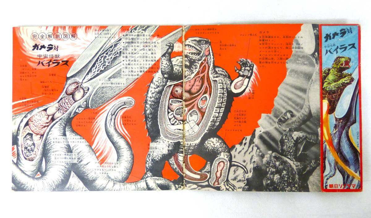 昭和レトロ⑧☆ガメラ対宇宙怪獣バイラス マルミヅノート 大映 昭和レトロ⑧☆ガメラ対宇宙怪獣バイラス マルミヅノート 大映