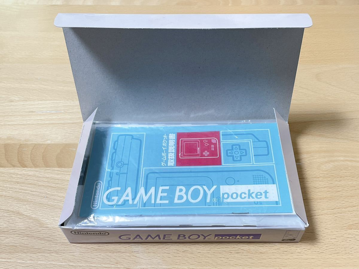 ゲームボーイポケット 本体 グレー MGB-001 GAMEBOY POCKET GBP Nintendo ニンテンドー 任天堂 外箱 説明書 新品 未使用品_画像8